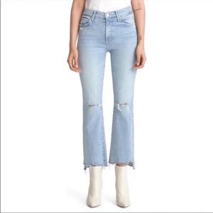 MOTHER The Hustler Ankle Chew High Waist Jeans